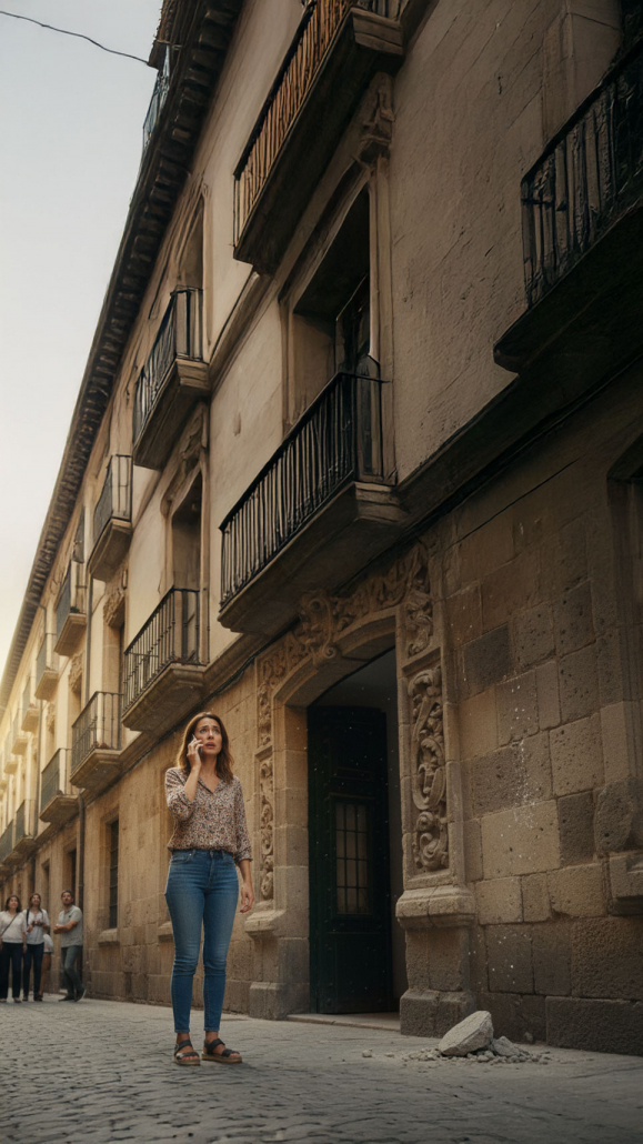 Caída de cascote CTA