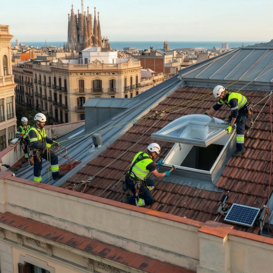 Expertos en instalación y reparación de claraboyas en Barcelona