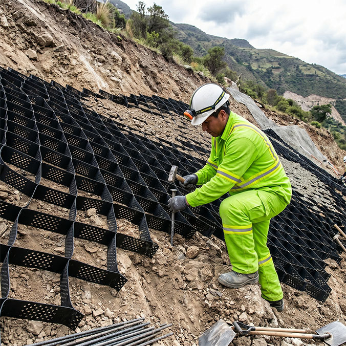 Instalación de sistemas de protección y taludes