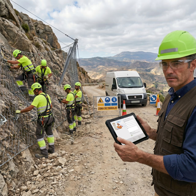 Solicitar presupuesto de instalación de sistemas de protección y taludes