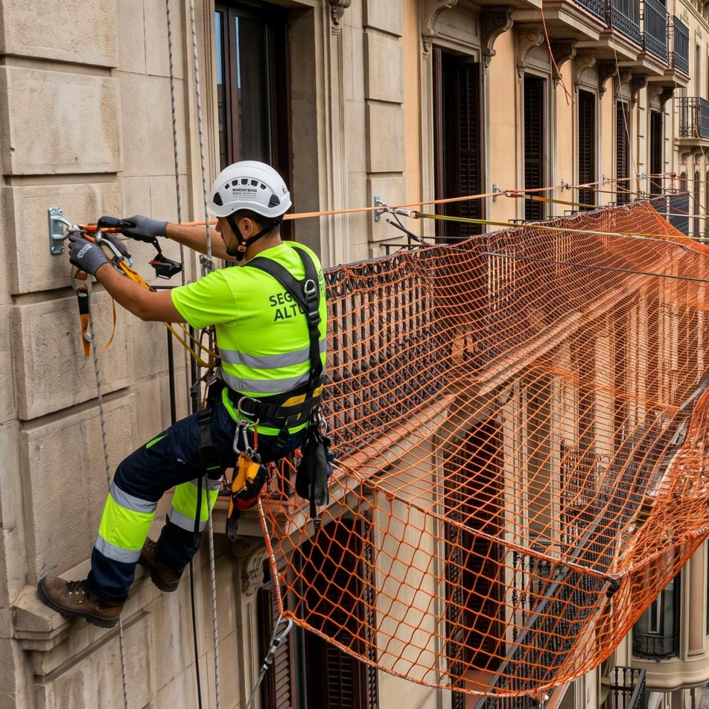 Instalación de sistemas de seguridad y protección en altura en Barcelona Instalación de sistemas de seguridad y protección en altura en Barcelona